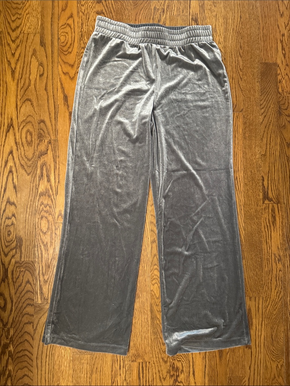 Boston Proper Silver Gray Velvet Pants size Medium